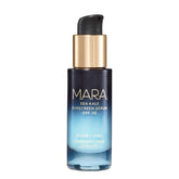 MARA Sea Kale Sunscreen Serum packaging highlights recyclable materials for daily skin protection.