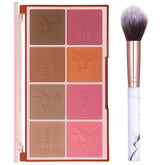 MARBUROLY 8-color blush palette open box with rich pigments for versatile cheek looks