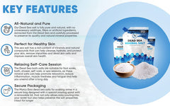 Marco Esra Dead Sea Salt for foot soak routine after work.