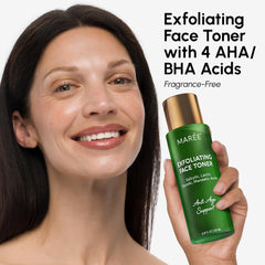 MAREE Exfoliating Toner texture swatch highlights smooth texture improvement potential