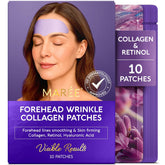 MAREE forehead wrinkle patches pack close-up shows soothing hydrogel for smoothing