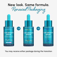 MAREE Hair Growth Serum dropper dispensing serum for scalp nourishment