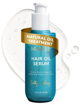 MAREE hair serum bottle shows argan-powered frizz control for shine