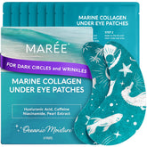 MAREE Hydrating Under Eye Patches packaging showing travel-friendly design for on-the-go care