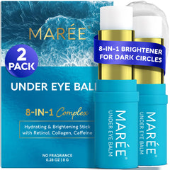 MAREE Under Eye Balm Stick outer pack highlights compact, travel-friendly packaging for quick hydration.