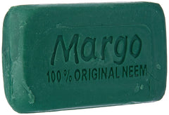 Margo Original Neem Soap ingredients neem oil illustration emphasizing gentle cleansing.