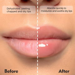 Shea butter enrichment shown in MARIA AYORA lip balm for nourished lips.