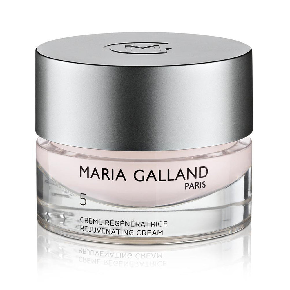 Maria Galland Rejuvenating Cream 5 night jar provides rich hydration for dry, mature skin.