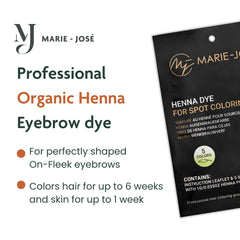 Marie-José Henna Dye skin sensitivity test step for safe use
