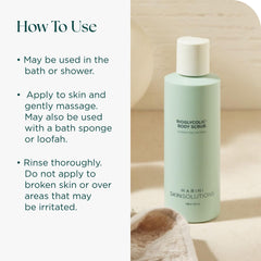 Marini SkinSolutions Bioglycolic Body Scrub exfoliation action targets arms and legs.