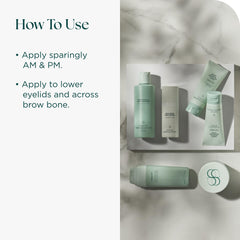 Hydration with hyaluronic acid from Marini SkinSolutions keeps eye area fresh.