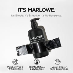 Zesty lemon leaf and amber mist notes in MARLOWE No. 103 body wash