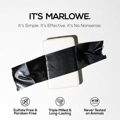 Marlowe No.105 bar soap with green tea for a calming cleanse