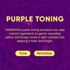 Mars Made Purple Toning Shampoo Bar brightens blonde tones with cool, brass-free results