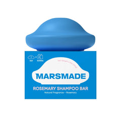 Mars Made Rosemary Shampoo Bar 2.0 front view shows a compact, hydrating solid shampoo.