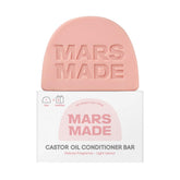 MARS MADE Castor Oil Conditioner Bar packaging highlights zero-waste sustainability.