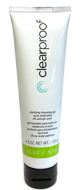 Mary Kay Clear Proof Clarifying Cleansing Gel bottle demonstrates pore-cleanse action.