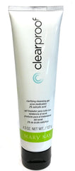 Mary Kay Clear Proof Clarifying Cleansing Gel bottle demonstrates pore-cleanse action.
