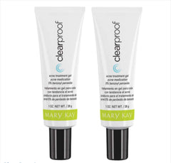 Mary Kay ClearProof acne treatment gel bottle used daily on blemishes.