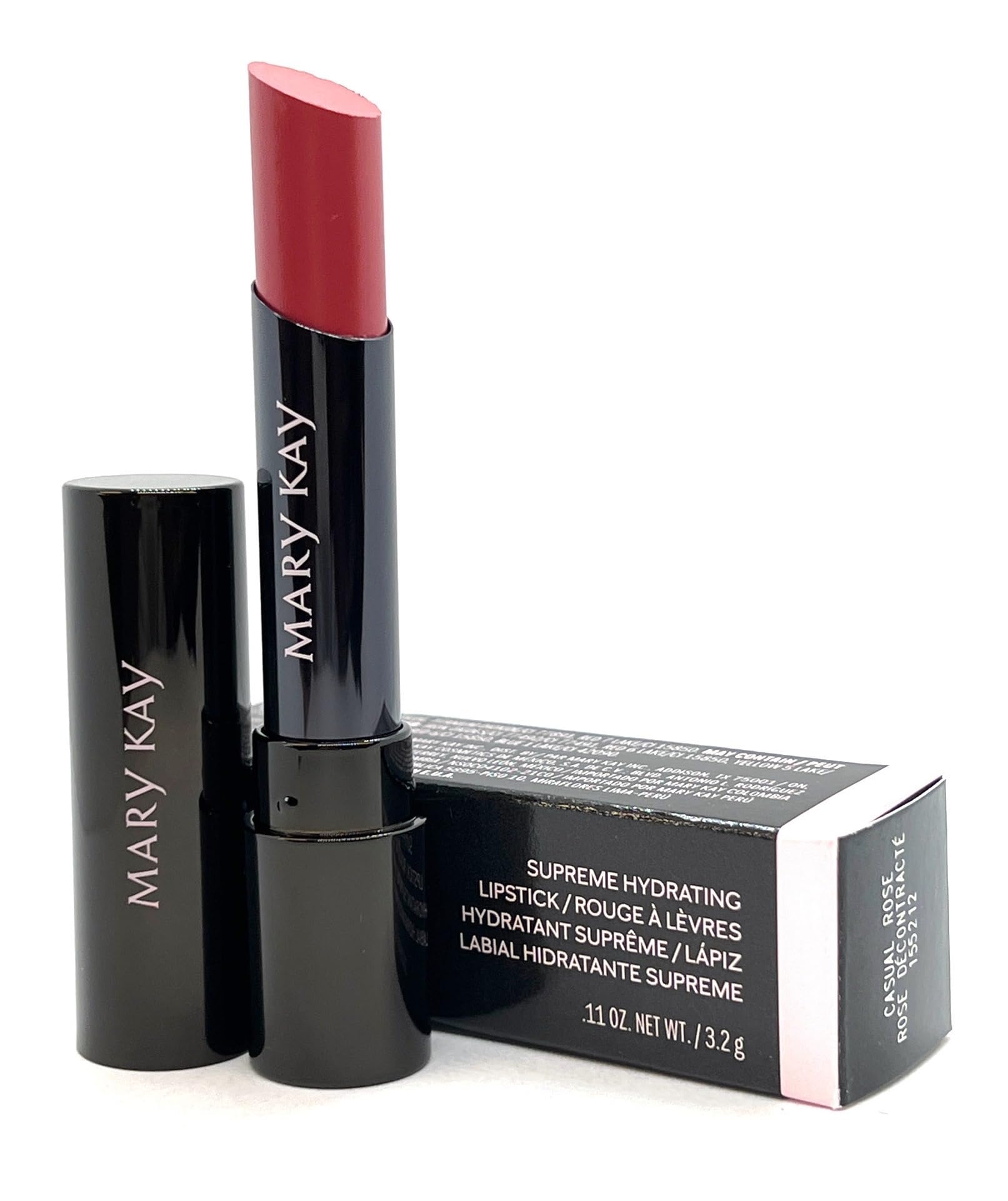 Mary Kay Supreme Hydrating Lipstick Casual Rose for long-lasting color and hydration.
