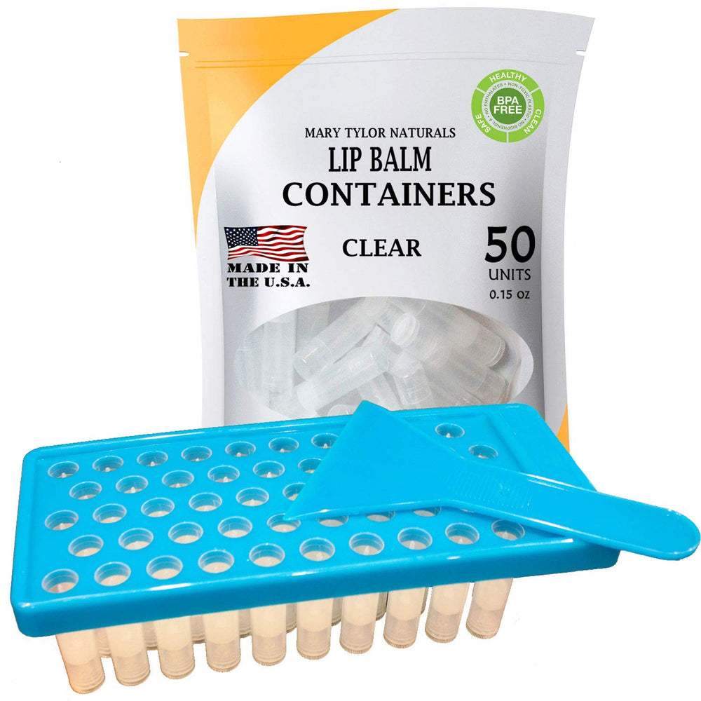 Mary Tylor Naturals lip balm tray kit with fill tray and spatula for easy DIY blending.