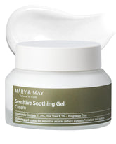 Mary&May Sensitive Soothing Gel Cream bottle cooling relief for irritated skin