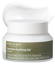 Mary&May Sensitive Soothing Gel Cream bottle cooling relief for irritated skin