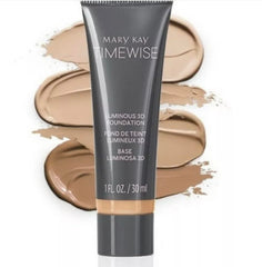 Close-up application swatch of Mary Kay TimeWise Luminous 3D Foundation Ivory C110