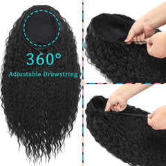 MARYLING Drawstring seamless flip-over for quick, glue-free fit