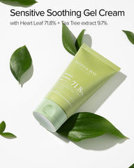 Mary&May Sensitive Gel Cream texture closeup highlighting lightweight, non-sticky finish.