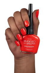 MASGLO Gel Evolution Base Coat application preps nails for durable color.