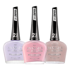 MASGLO Gel Evolution Sofisticada color bottle with rich shade and salon-quality gloss