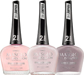 MASGLO Gel Evolution three-polish set for versatile at-home gel-like color.
