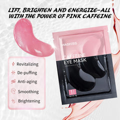 Maskiss caffeine eye patches provide a cooling, energizing boost for tired eyes.