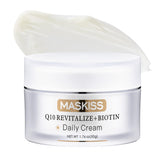 Maskiss firming neck cream jar highlights a rich texture for daily neck care and firming.