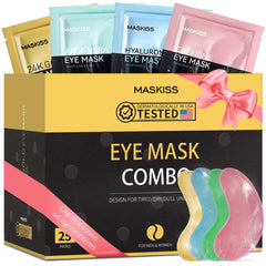 Maskiss 24K Gold eye patches smoothing the under-eye area for a brighter look