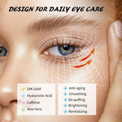 Maskiss caffeine under-eye patches energize the eye area and reduce puffiness.