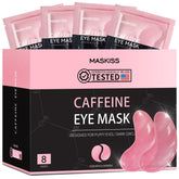 Maskiss under eye patches packaging, travel-friendly for on-the-go care.