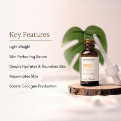 Masque Bar Snail Mucin Serum texture close-up shows light, fast-absorbing formula.