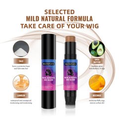 Mateplex Wig Knot Concealer brush end applies precisely along hairline for seamless edges.