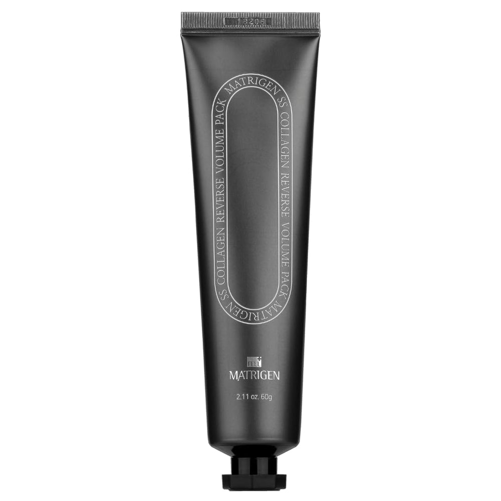 Matrifeelgen Reverse Volume Collagen Mask bottle demonstrates hydration and elasticity benefits.