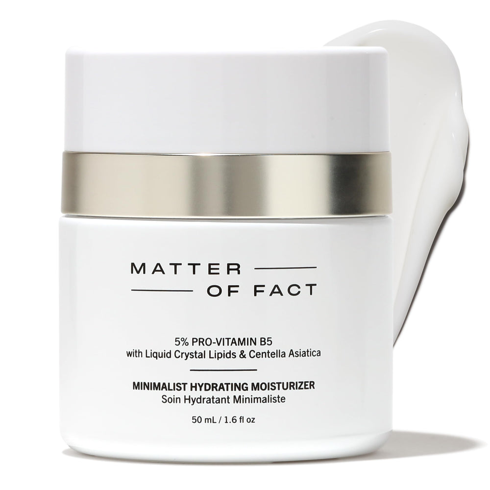 MATTER OF FACT Minimalist Hydrating Moisturizer bottle for fragrance-free daily hydration.