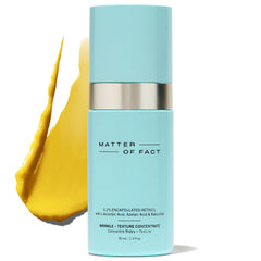 MATTER OF FACT Wrinkle + Texture Concentrate bottle for smoother-looking skin