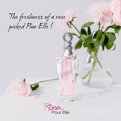 Close-up of the Rose Pour Elle cap, showcasing luxe craftsmanship.