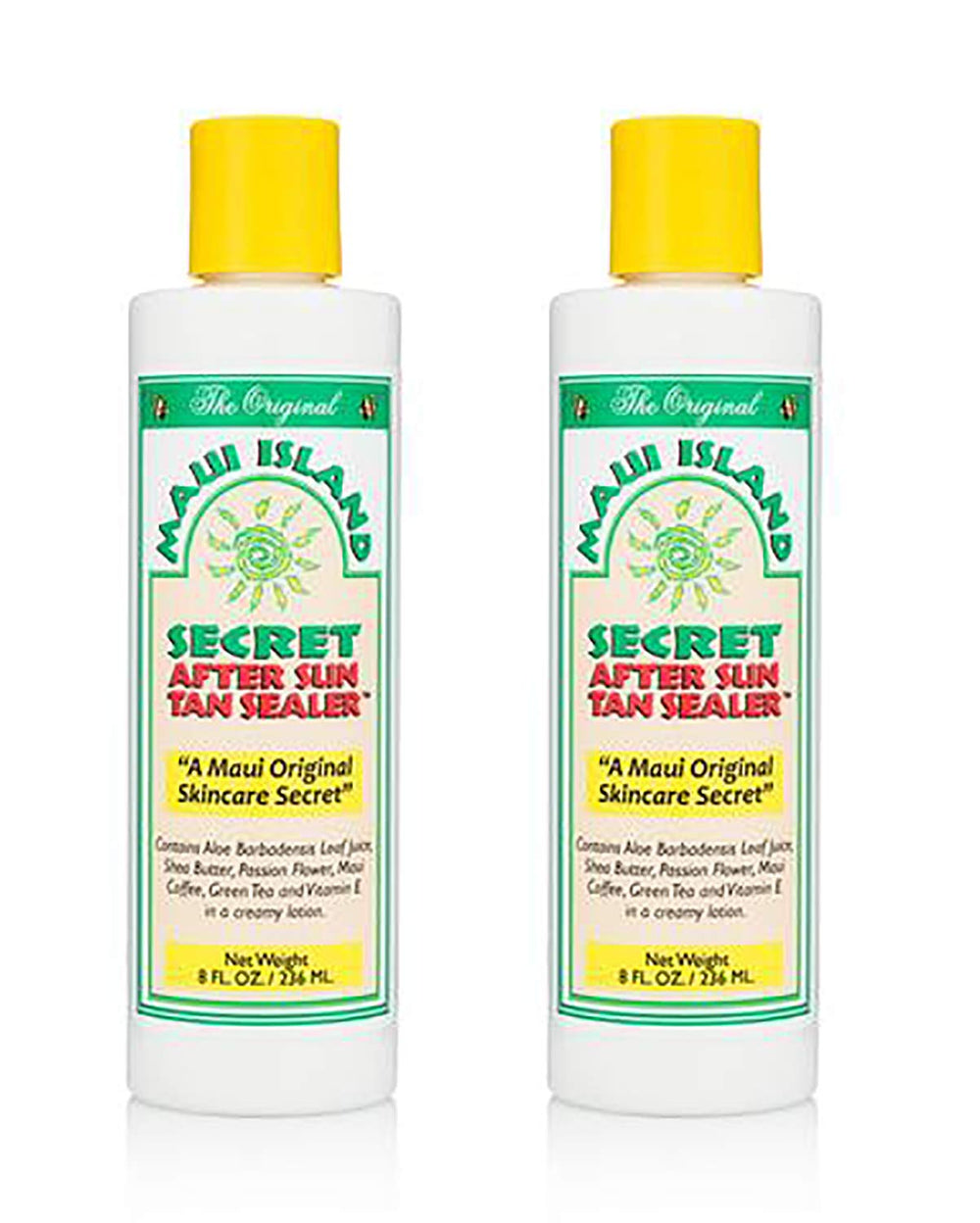 Maui Island Secret after sun sealer bottle pour for easy application and soothing hydration