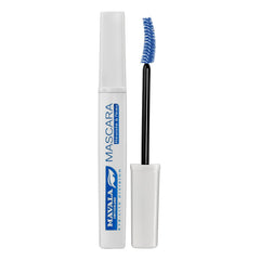 MAVALA Glacier Blue mascara brush close-up enables precise application.