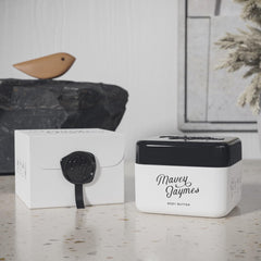 Mavey Jaymes Body Butter applied by family members for daily hydration