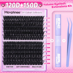 Mavphnee 192pcs clusters for flexible density and length options