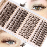 Mavphnee brown lash clusters wispy style for soft dimension and flutter