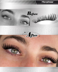 Mavphnee Korean silky fibers feel cloud-soft on lids.